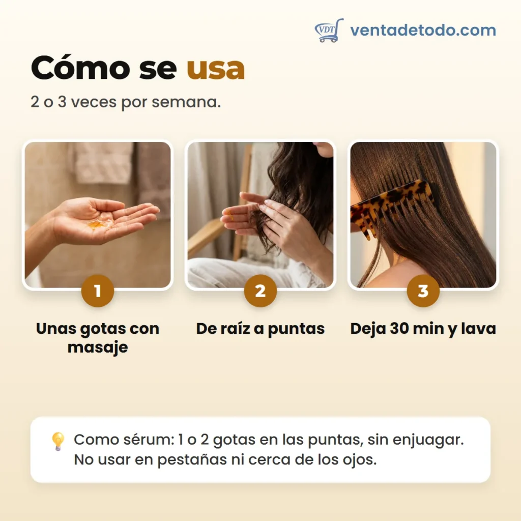 Cómo se usa el aceite de batana en 3 pasos