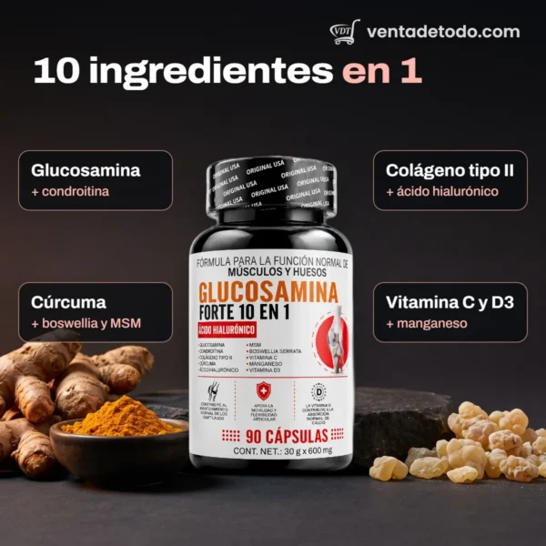Glucosamina Forte 10 en 1 - 90 cápsulas