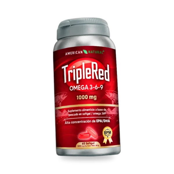 Omega 3-6-9 TripleRed 1000 mg - 60 cápsulas