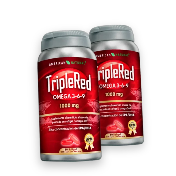Omega 3-6-9 TripleRed 1000 mg - 60 cápsulas