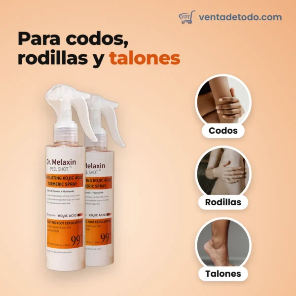 Spray exfoliante con cúrcuma y ácido kójico - 200 ml
