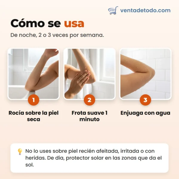 Spray exfoliante con cúrcuma y ácido kójico - 200 ml