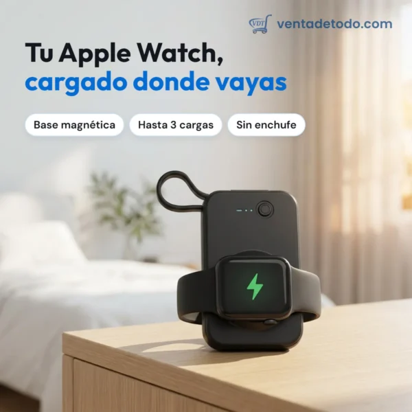 Cargador portátil para Apple Watch - 2 en 1