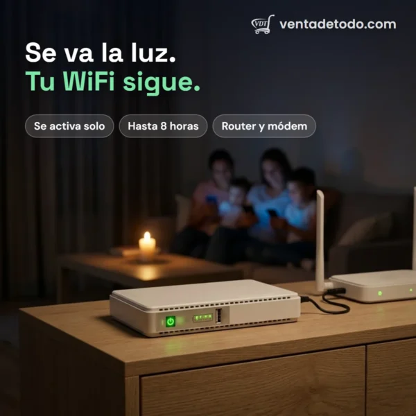 Mini UPS para router - 8.800 mAh